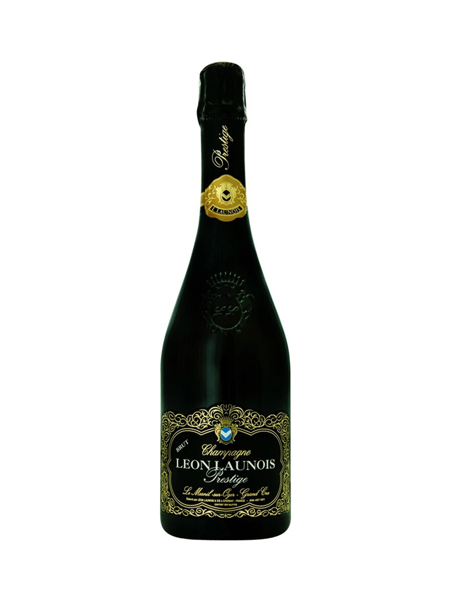 Игристое вино Leon Launois, "Cuvee Prestige" Brut, Le Mesnil sur Oger Grand Cru AOC 0.75 л - фото 2