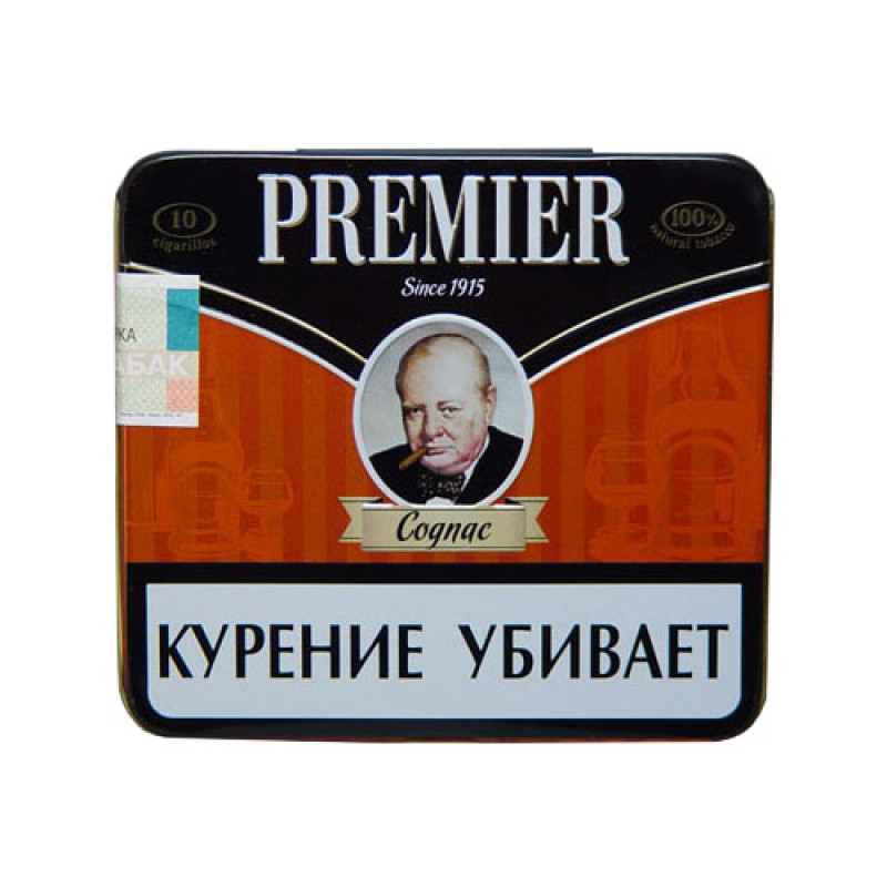 Сигариллы Premier Tip Cognac (портсигар 10 шт) - фото 2