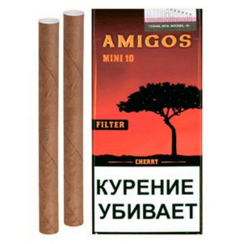Сигариллы Amigos Mini Cherry Filter - фото 2