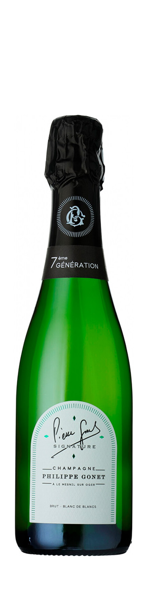 Шампанское Philippe Gonet Blanc de Blancs Brut Signature 0.375 л - фото 2