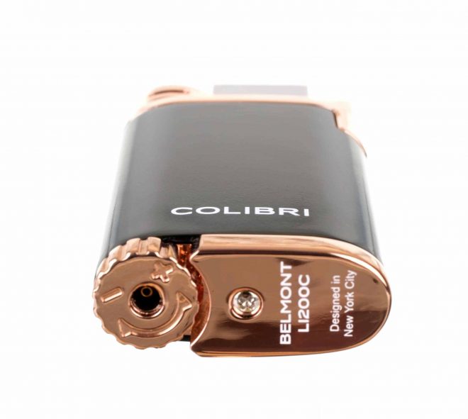 Зажигалка сигарная Colibri Belmont, черно-розовое золото - фото 8