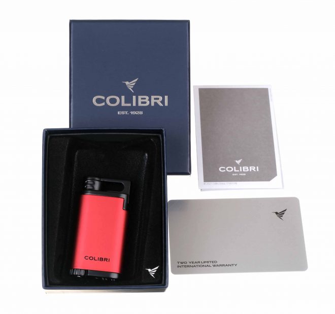 Зажигалка сигарная Colibri Belmont, красная - фото 8