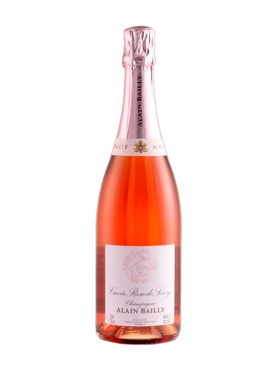 Alain Bailly Cuvee Rose de Serzy Brut Rose Champagn 0.75 л - фото 2