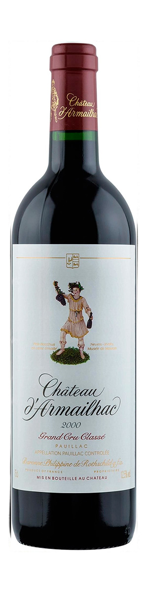 Вино Chateau d'Armailhac Pauillac AOC 5-me Grand Cru Classe 2000 0.75 л - фото 2