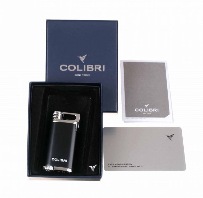 Зажигалка сигарная Colibri Belmont, черная-хром - фото 8