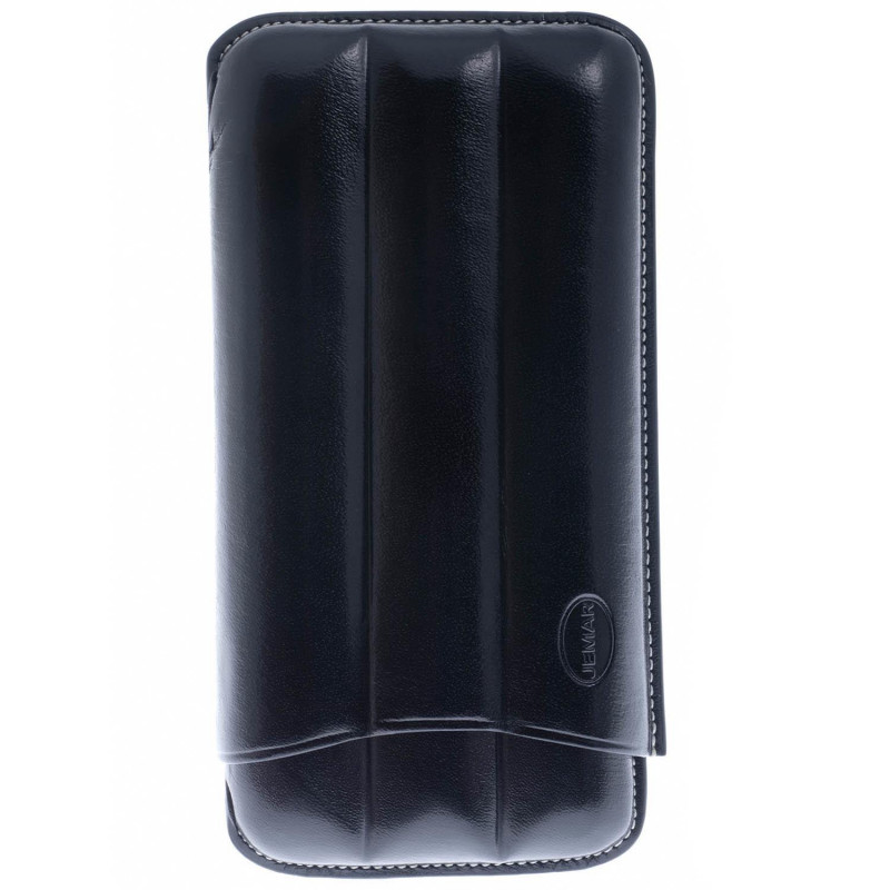 Чехол Jemar на 3 сигары, натуральная кожа 110-3-XL-Black - фото 3