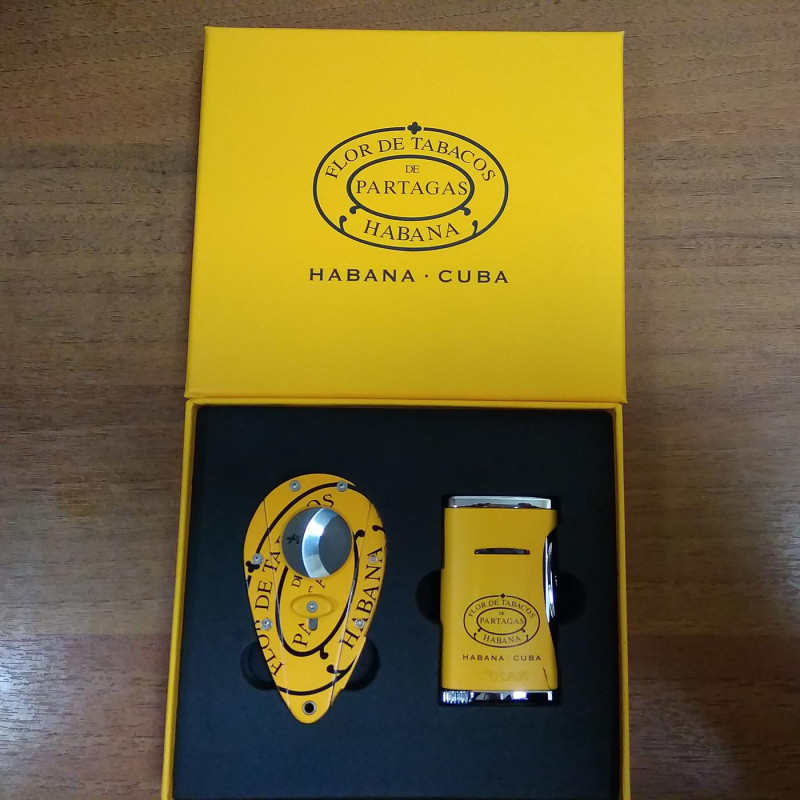 Подарочный комплект PARTAGAS, гильотина и зажигалка - фото 2