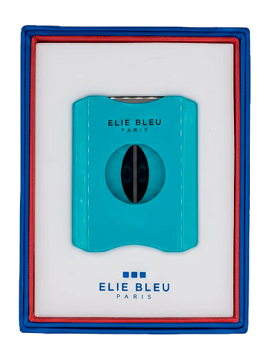 Каттер Elie Bleu Cigar Cutter V Cut Turquoise Black Blades - цена