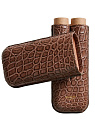 Футляр Bosquet Genuine Brown Crocodile Skin на 2 сигары - фото 2