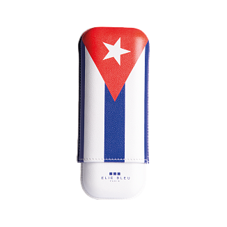 Футляр Elie Bleu "Cuban Flag" Cigar Case - caliber 27 на 2 сигары