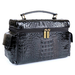 Хьюмидор-саквояж Gentili El Inseparable SV15-Croco-Black - фото