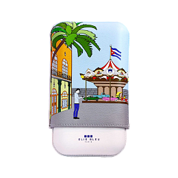 Футляр Elie Bleu "Casa Cubana" Cigar Case - 3 Cigars caliber 27 на 3 сигары - фото