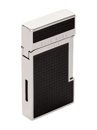 Зажигалка Elie Bleu Pocket Lighter "Diamond Jetflame" Black Matte Grid - цена
