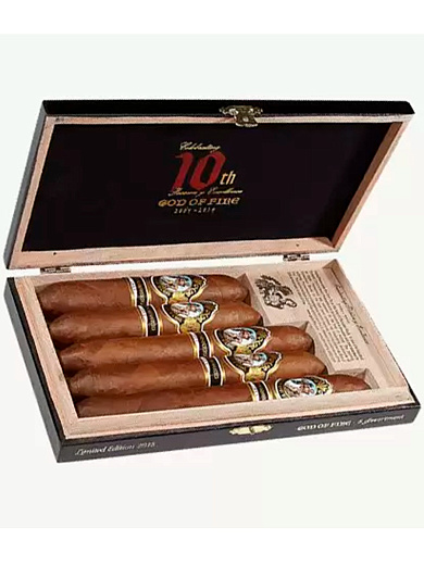 Сигары Arturo Fuente God of Fire Serie Aniversario SET 5 Cigars - фото