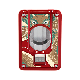 Каттер Elie Bleu Double Blade Cigar Cutter "Dragon" Red - фото
