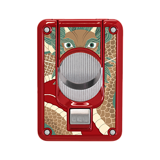 Каттер Elie Bleu Double Blade Cigar Cutter "Dragon" Red
