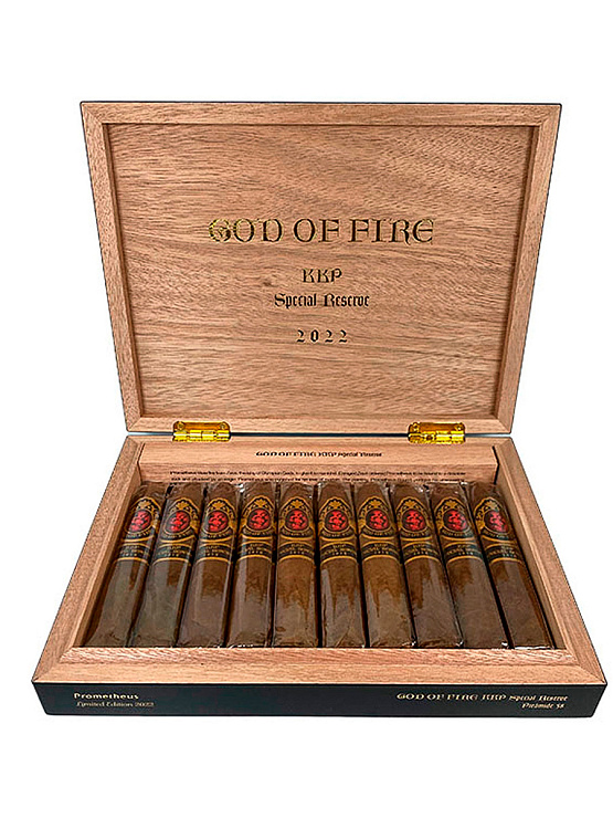 Сигары Arturo Fuente God of Fire KKP Special Reserve Piramide 58 - фото 4
