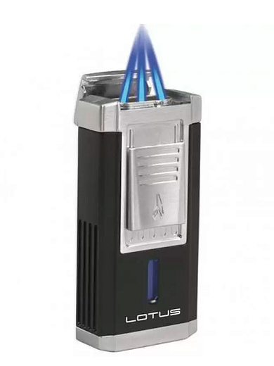 Зажигалка Lotus Duke Cigar Black Matte & Chrome Satin 6010 - цена