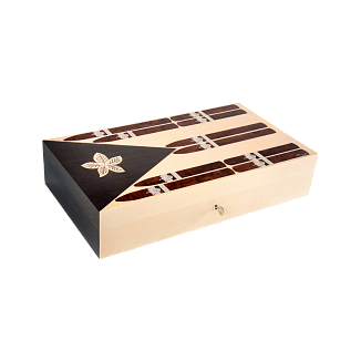 Хьюмидор Elie Bleu Humidor "Cuban Flag Cigars" Natural Sycamore