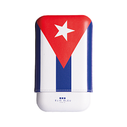 Футляр Elie Bleu "Cuban Flag" Cigar Case - caliber 27 на  3 сигары - фото