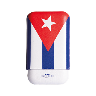 Футляр Elie Bleu "Cuban Flag" Cigar Case - caliber 27 на  3 сигары