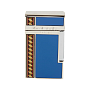Зажигалка Elie Bleu Pocket Lighter "Diamond Jetflame & Alba Marquetry" Blue