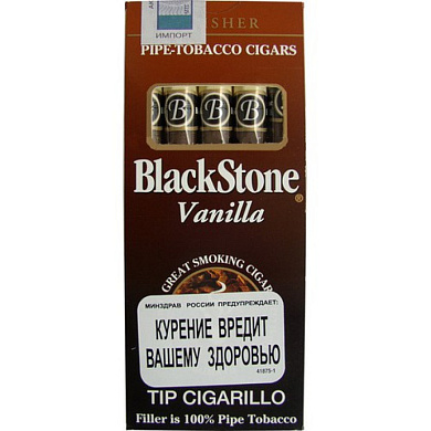 Сигариллы Black Stone Tip Cigarillos Vanilla - фото