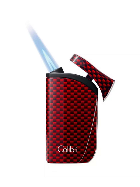 Зажигалка Colibri Falcon, красный карбон LI310T7 - фото 7