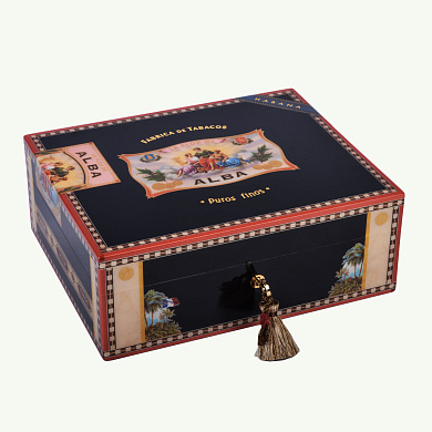 Хьюмидор Elie Bleu Flor de Alba 75 Cigars Black - фото