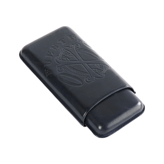 Футляр The Opus X Society Leather Case Dark Blue на 3 сигары