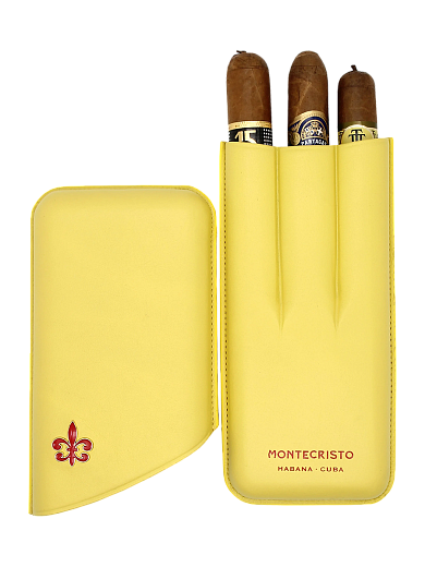 Футляр Montecristo Yellow на 3 сигары - описание