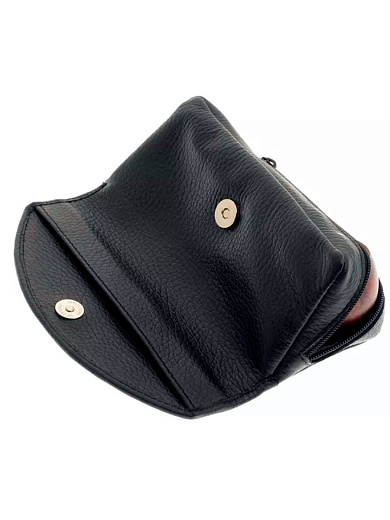 Сумка для трубки и табака, натуральная кожа p315 P&A  Black - цена