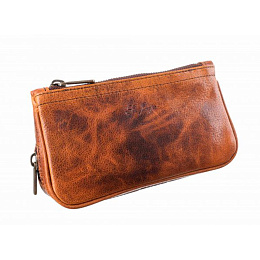 Сумка Ser Jacopo для 2 трубок и табака B06-Brown - фото