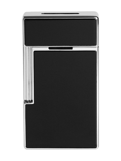 Зажигалка S.T. Dupont Biggy Black Lacquer & Chrome Lighter - цена