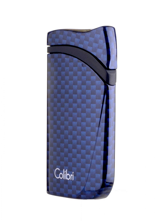 Зажигалка сигарная Colibri Falcon, синий карбон - фото 7