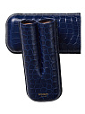 Футляр Bosquet Genuine Aquamarine Crocodile Skin на 2 сигары - фото 2