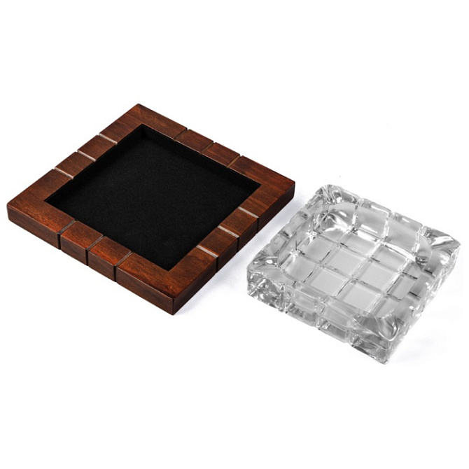 Пепельница Aficionado на 4 сигары Crystal Wood - фото 5