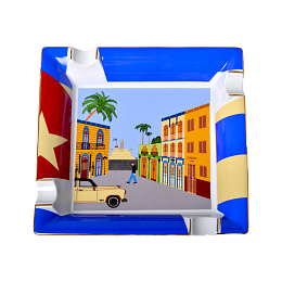 Пепельница Elie Bleu Ashtray "Casa Cubana" Porcelain Large - фото