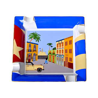 Пепельница Elie Bleu Ashtray "Casa Cubana" Porcelain Large