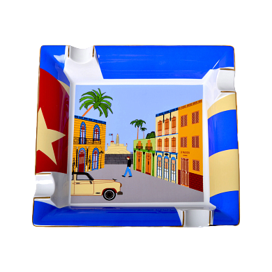 Пепельница Elie Bleu Ashtray "Casa Cubana" Porcelain Large - фото