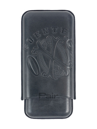 Футляр The Opus X Society Leather Case Dark Blue на 3 сигары
