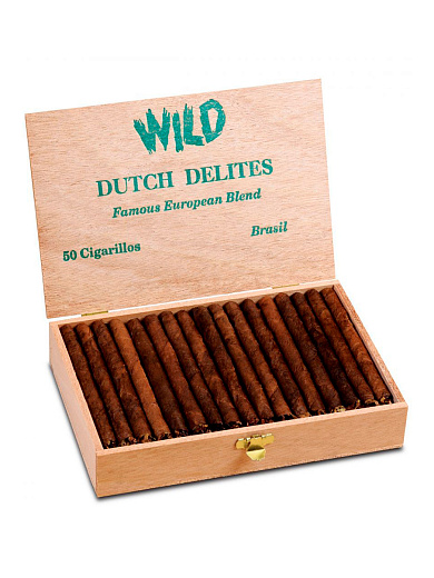 Сигариллы Dutch Delites Wild Brasil деревянная коробка - фото