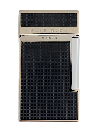 Зажигалка Elie Bleu Pocket Lighter "Diamond Jetflame" Black Matte Grid