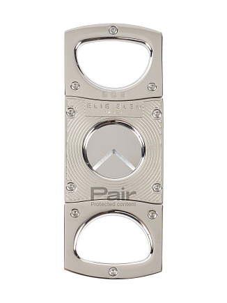 Каттер Elie Bleu Double Blade Cigar Cutter Etched Rings
