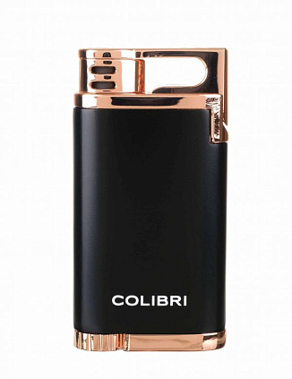 Зажигалка сигарная Colibri Belmont, черно-розовое золото