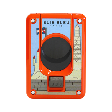 Каттер Elie Bleu Double Blade Cigar Cutter "Casa Cubana" Orange - фото