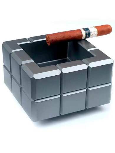 Пепельница Colibri Heritage Cube, Оружейная сталь AT125T3 - цена