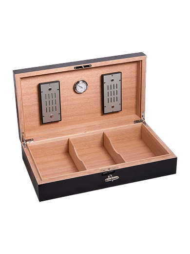 Хьюмидор Elie Bleu Humidor "Gun Thriller" Smoked RedGum black 110 сигар - цена