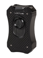 Зажигалка Lotus Emperor Black Perforated & Black Настольня T9000 - фото