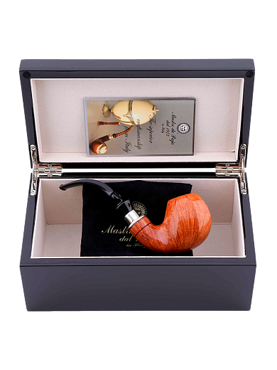 Курительная трубка Mastro de Paja Unica, Юбилейная 45 лет компании M137, в шкатулке - описание